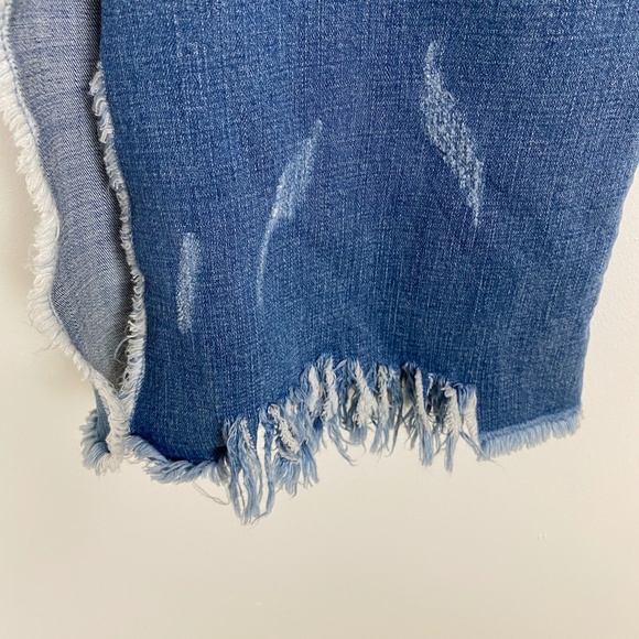 J.ING Jeans Flare Split Raw Hem Frayed High Rise M - Picture 6 of 13